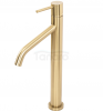 REA - Bateria Umywalkowa LEVEL Szczotkowana Złota / Brush Gold wysoka